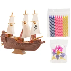 Kit decoración barco pirata con velas - Dekora