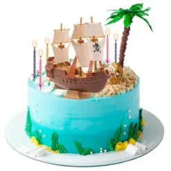 Kit decoración barco pirata con velas - Dekora