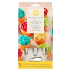 Kit de 8 mangas y 4 boquillas para decorar cupcakes - Wilton