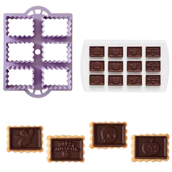 Kit galletas con chocolate Halloween - Decora