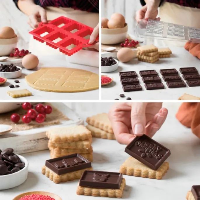 Kit galletas con chocolate Navidad - Decora