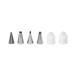 Kit 12 mangas, 4 boquillas y 2 adaptadores para decorar pasteles - Wilton