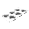 Kit Moldes Heartix 6 cavidades, bandejas y cortador - Silikomart Professional