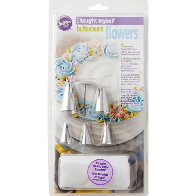 Kit para aprender a hacer flores con buttercream - Wilton