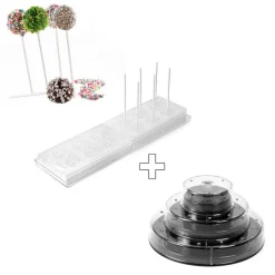 Kit para 12 cake pops Wonder Pops - Silikomart + REGALO stand
