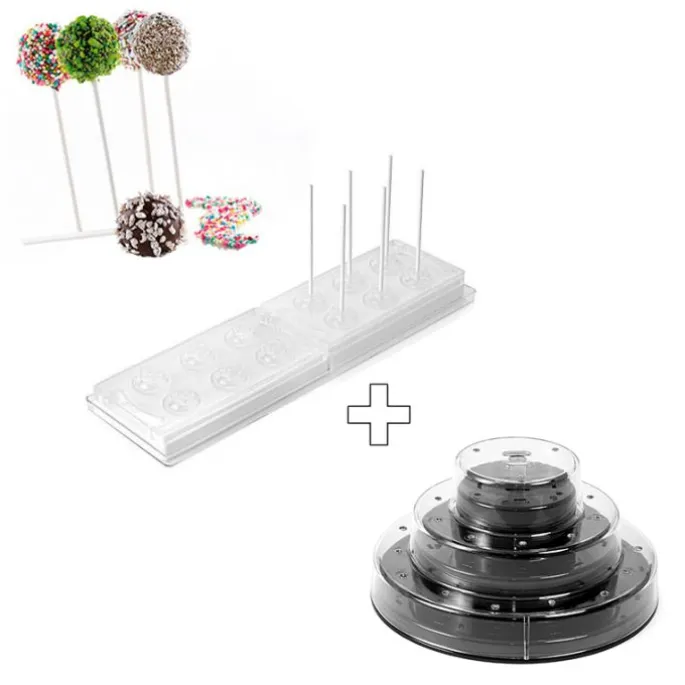 Kit para 12 cake pops Wonder Pops - Silikomart + REGALO stand