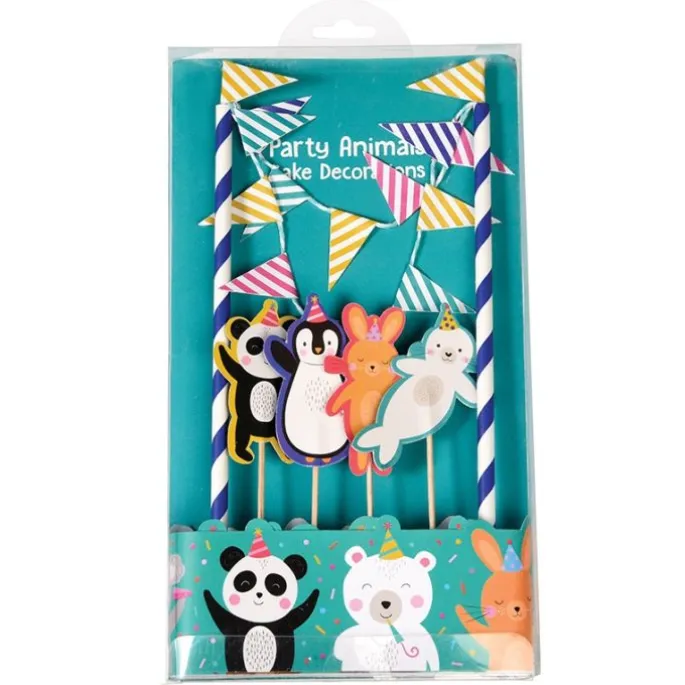 Kit para decorar tartas Animales de fiesta - Rex London