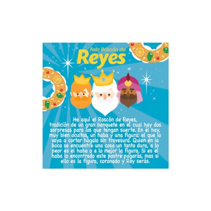 Kit para Roscón de Reyes: corona, haba, rey y tarjeta - Dekora