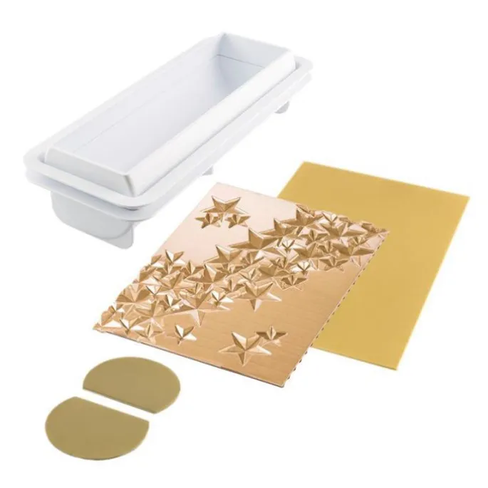 Kit Starlight bûche con molde y 2 tapetes - Silikomart