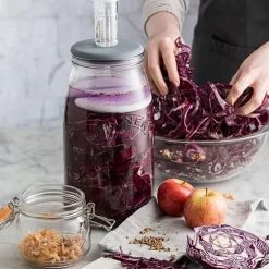 Kit tarro de fermentación con tapa de silicona 3 litros - Cristal - Kilner