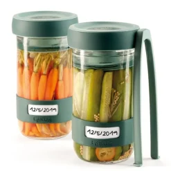 Kit Veggie Pickles para alimentos encurtidos y fermentados - Cristal - Lékué