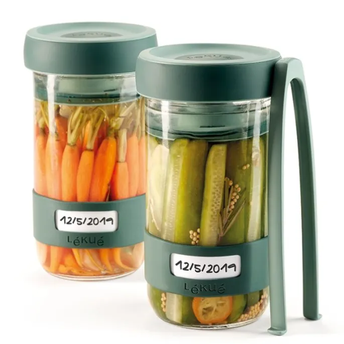 Kit Veggie Pickles para alimentos encurtidos y fermentados - Cristal - Lékué