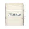 Lata bote para utensilios crema vintage Living Nostalgia 15 x 16 cm - Kitchen Craft