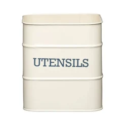 Lata bote para utensilios crema vintage Living Nostalgia 15 x 16 cm - Kitchen Craft