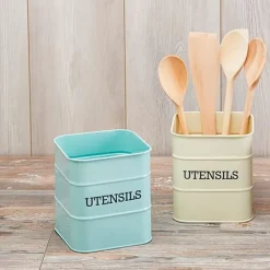 Lata bote para utensilios crema vintage Living Nostalgia 15 x 16 cm - Kitchen Craft