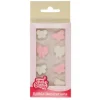 Lazos de azúcar blancos y rosas (8) - Sin gluten - Funcakes