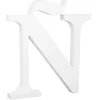 Letra de madera blanca "Ñ" 29 cm