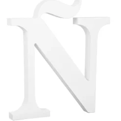Letra de madera blanca "Ñ" 29 cm