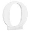 Letra de madera blanca "O" 27 cm