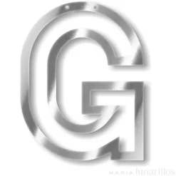 Letra "G" acrílica espejo plateado - Meri Meri