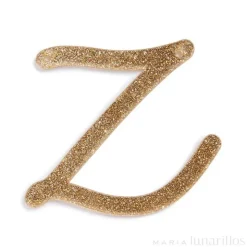 Letra "z" acrílica dorada brillante - Meri Meri