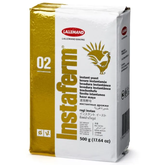 Levadura instantánea seca de panadero masas dulces Instaferm Gold 500 g - Sin gluten - Lallemand
