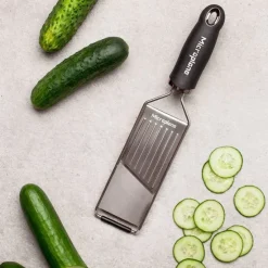 Mandolina negra Slicer - Acero inoxidable - Microplane