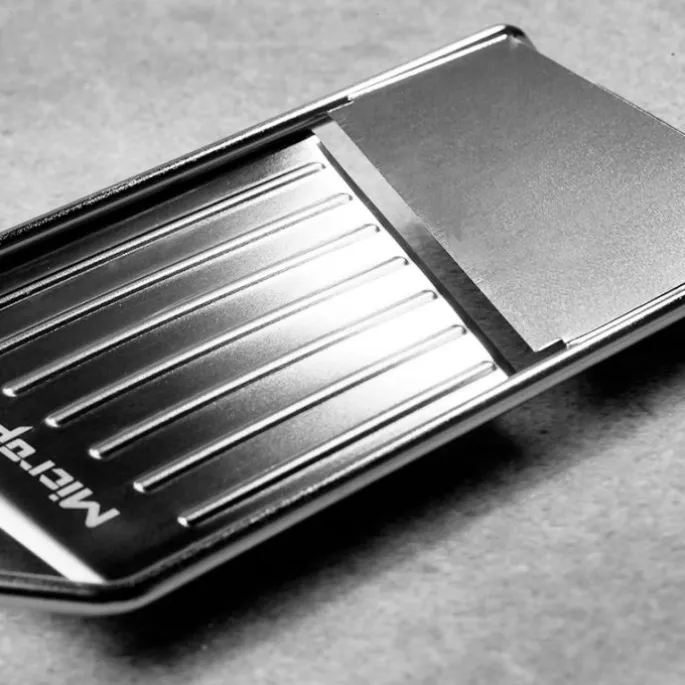 Mandolina negra Slicer - Acero inoxidable - Microplane