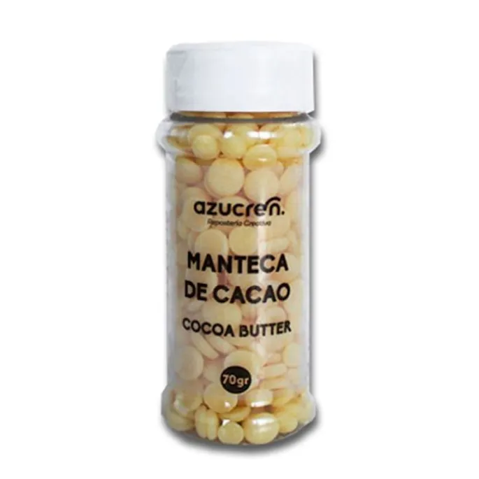 Manteca de cacao en gotas 70 g - Sin gluten - Azucren