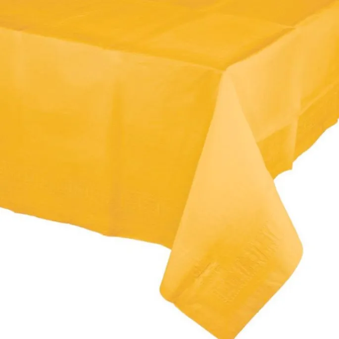 Mantel de papel amarillo 1,20 x 1,80 m - Conver Party
