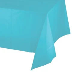 Mantel fino de plástico azul bebé 1,37 x 2,74 m - Amscan