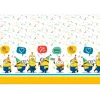 Mantel fino de plástico Minions 1,2 x 1,8 m - Decorata Party