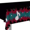 Mantel fino de plástico música Dance party 1,2 x 1,8 m - Creative Converting