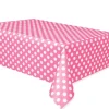 Mantel fino de plástico rosa con lunares 1,3 x 2,5 m - Creative Converting