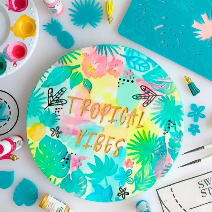 Marcadores de flores Tropical Vibes - Sweet Stamp
