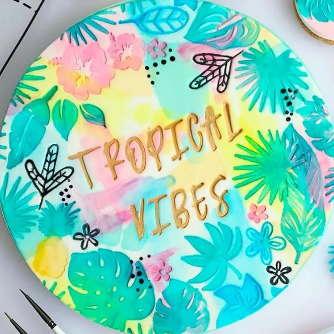 Marcadores de flores Tropical Vibes - Sweet Stamp