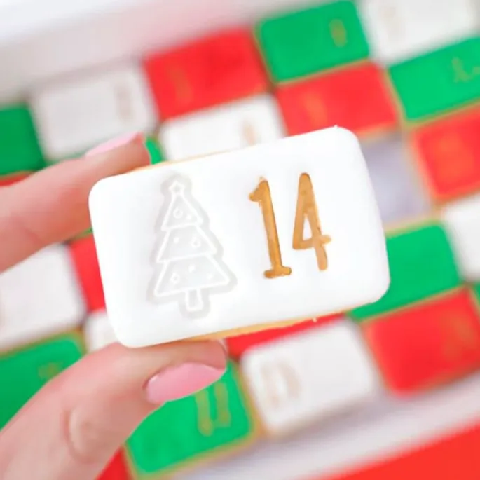 Marcadores y cortador galletas calendario adviento - Sweet Stamp