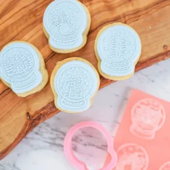Marcadores y cortador galletas bola nieve Navidad - Sweet Stamp