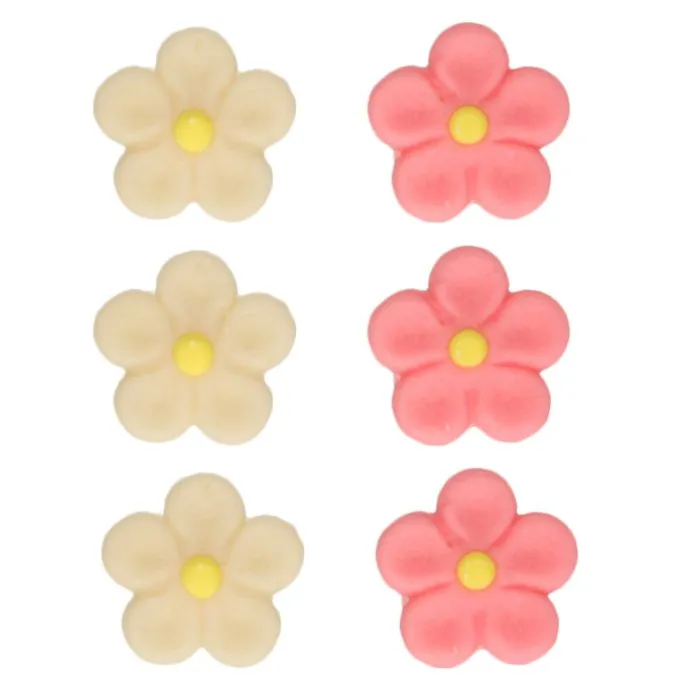Margaritas de mazapán blancas y rosas (12) - Sin gluten - Funcakes