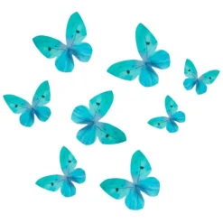 Mariposas azules de oblea (8) - Wilton