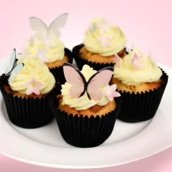 Mariposas y flores de oblea (39) - Sin gluten - Dekora