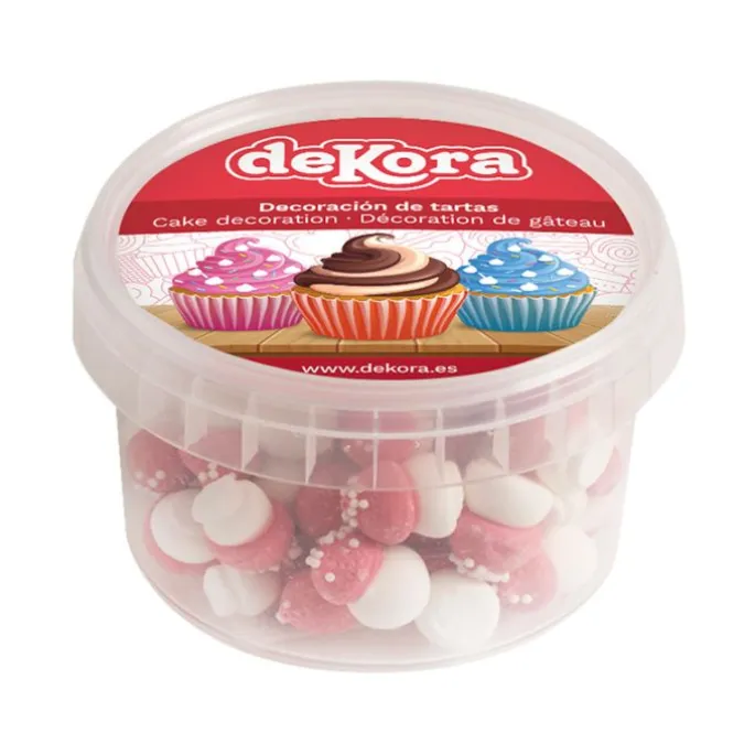 Merenguitos champiñones de azúcar 80 g - Sin gluten - Dekora