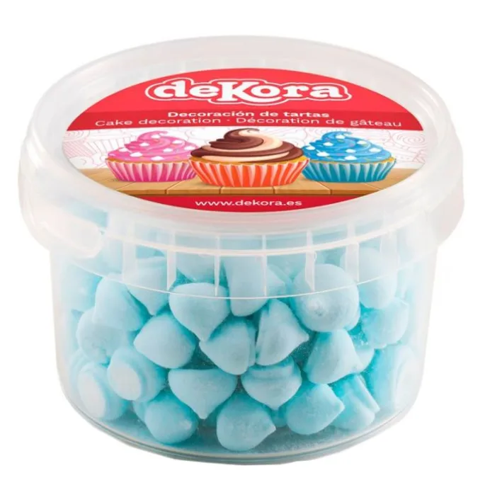 Merenguitos de azúcar azules 90 gr - Sin gluten - Dekora