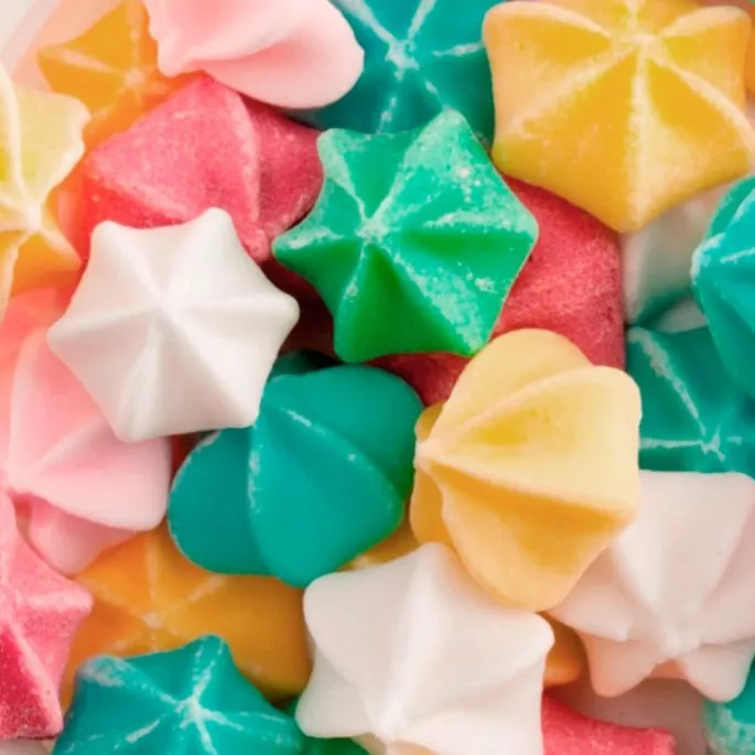 Merenguitos flores de azúcar de colores 80 gr - Sin gluten - Dekora
