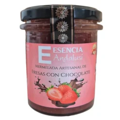 Mermelada de fresas con chocolate 100% natural 240 g - Esencia Andalusí