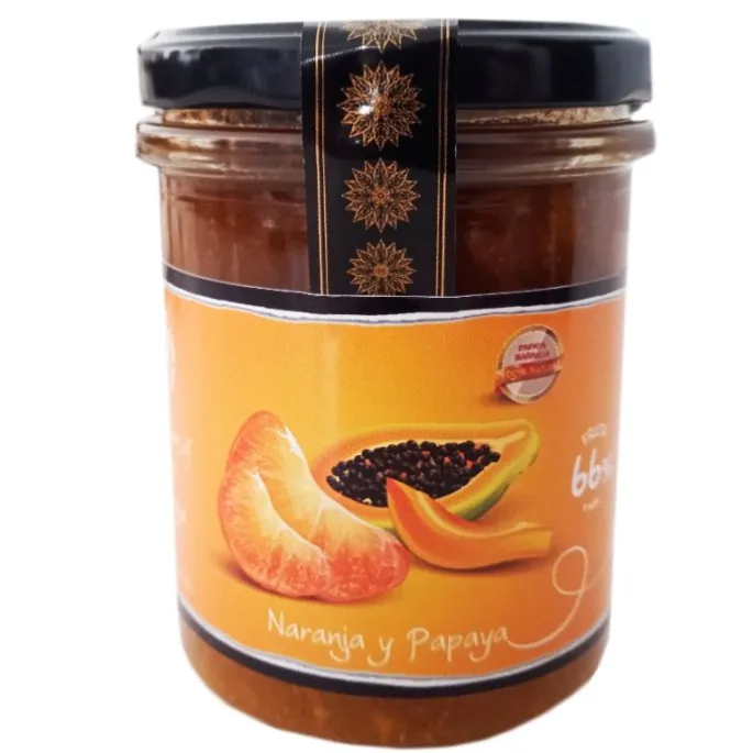 Mermelada de naranja y papaya 240 gr - 100% Natural - Esencia Andalusí
