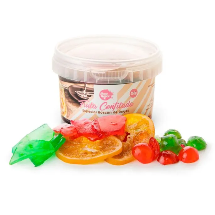 Mezcla de frutas confitadas para roscón de Reyes o coca 250 g - Pastkolor