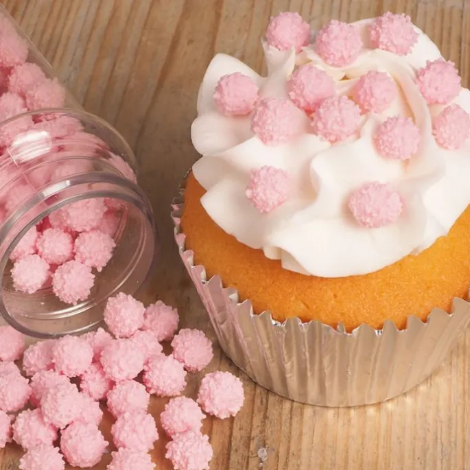Mimosas de azúcar rosas 45 g - Funcakes
