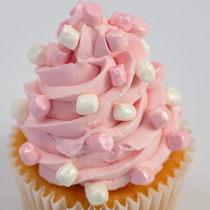 Mini nubes crujientes Mallows blancas y rosas perladas 87 g - PME