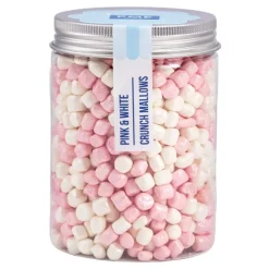 Mini nubes crujientes Mallows blancas y rosas perladas 87 g - PME